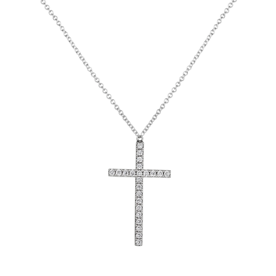 Náhrdelník s diamantmi Gold Message