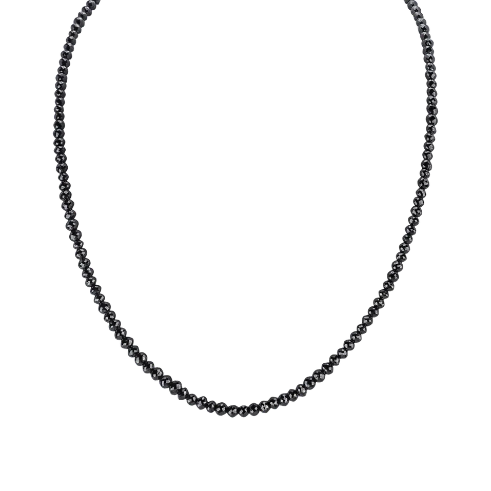 Náhrdelník s čiernymi diamantmi Night Jewel