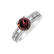 Prsteň s turmalínom a diamantmi Red Pleasure2