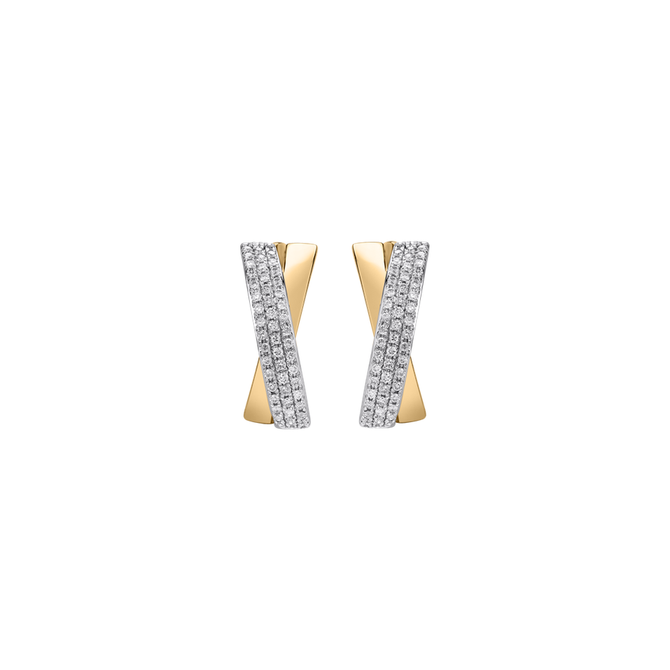 Náušnice s diamantmi Charming Mania