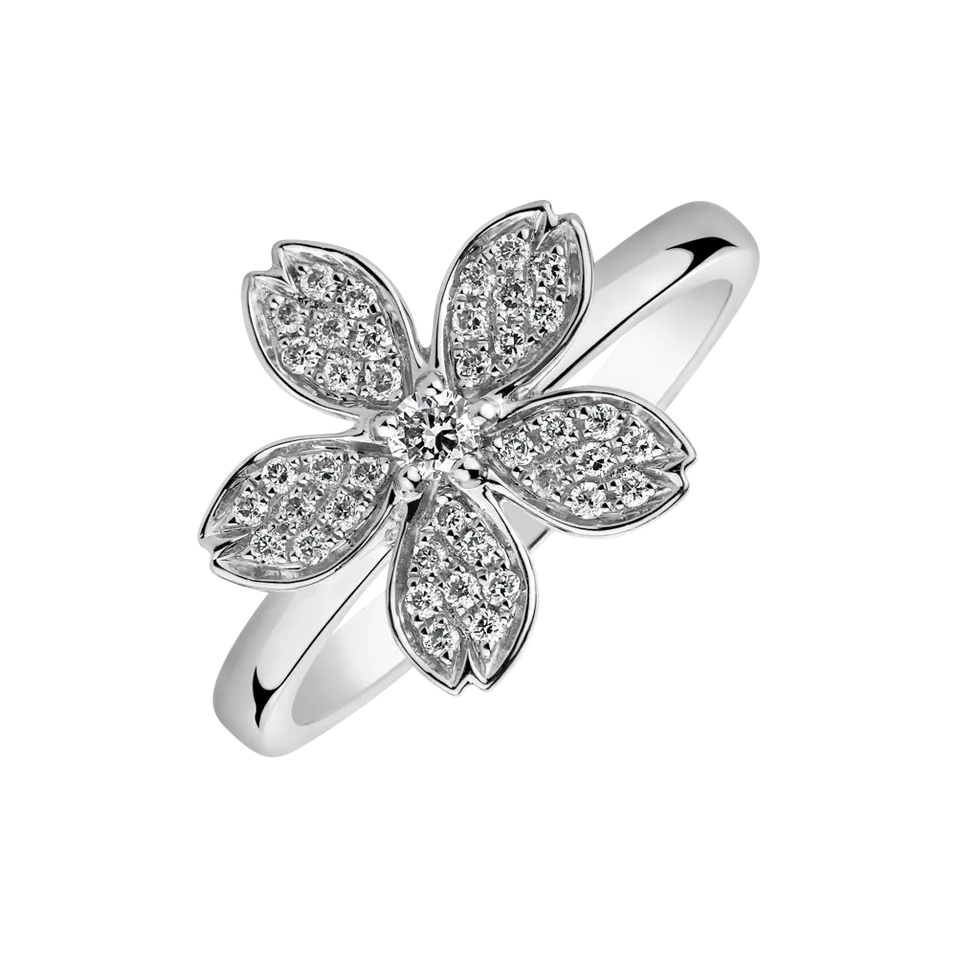 Prsteň s diamantmi Dazzling Bloom