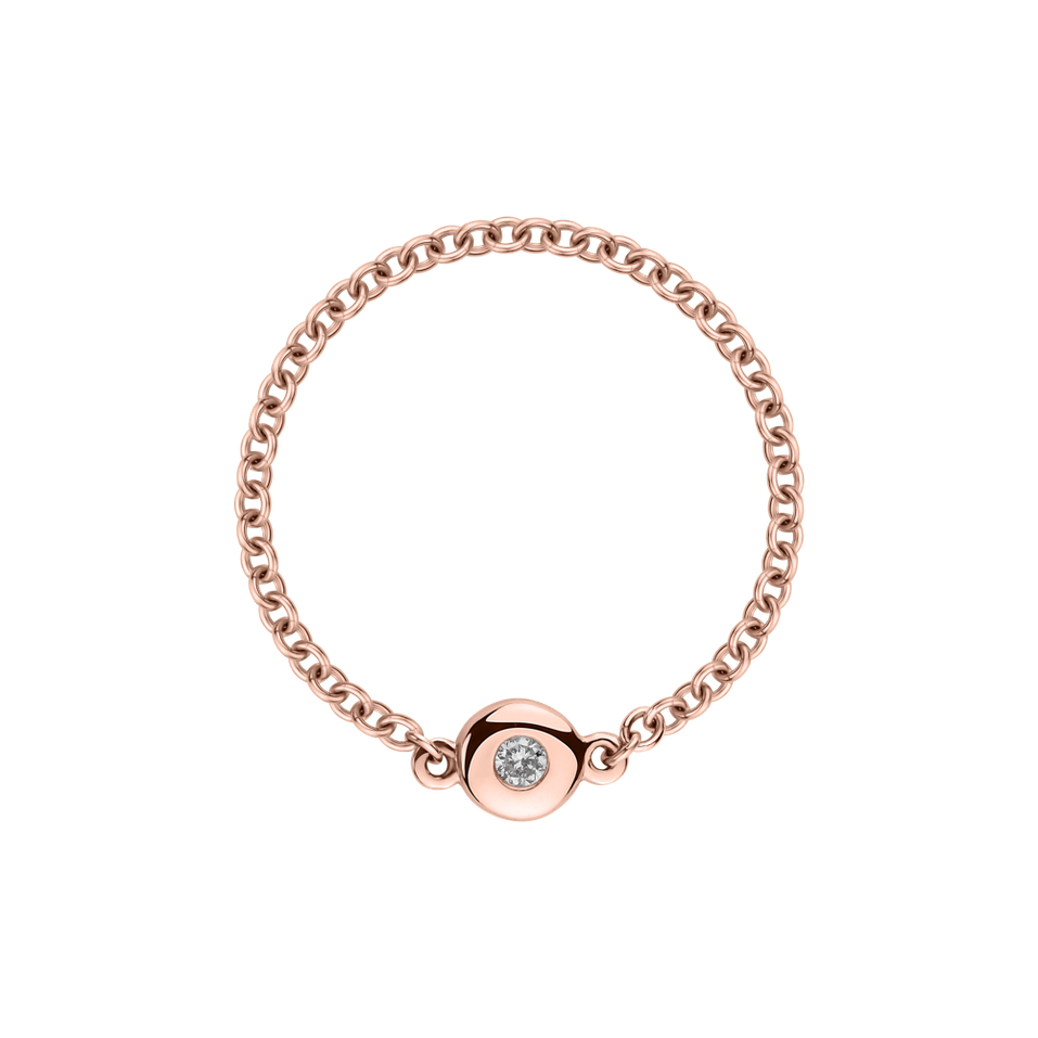 Prsteň s diamantom Moonlight Dots