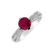 Prsteň s rubínom a diamantmi Stone of  Love2
