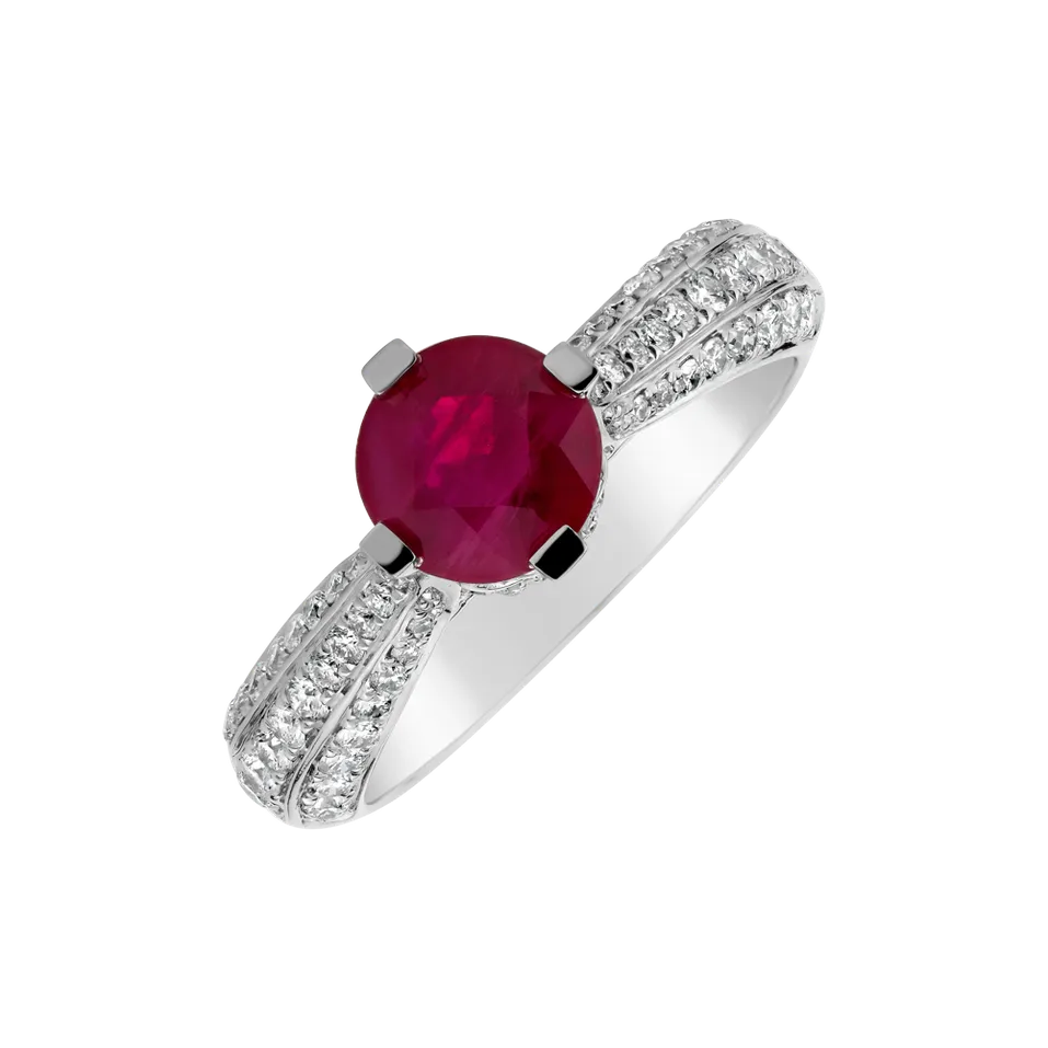 Prsteň s rubínom a diamantmi Stone of  Love