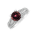 Prsteň s turmalínom a diamantmi Red Mosaic2
