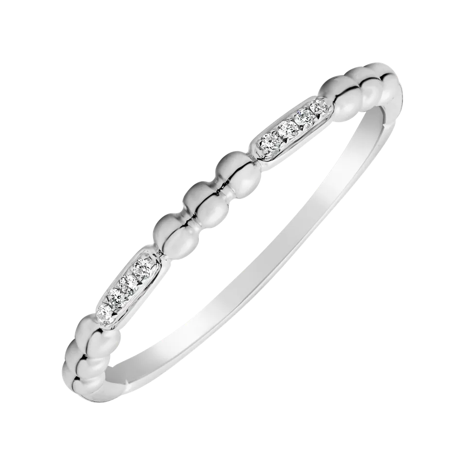 Prsteň s diamantmi Simplicity