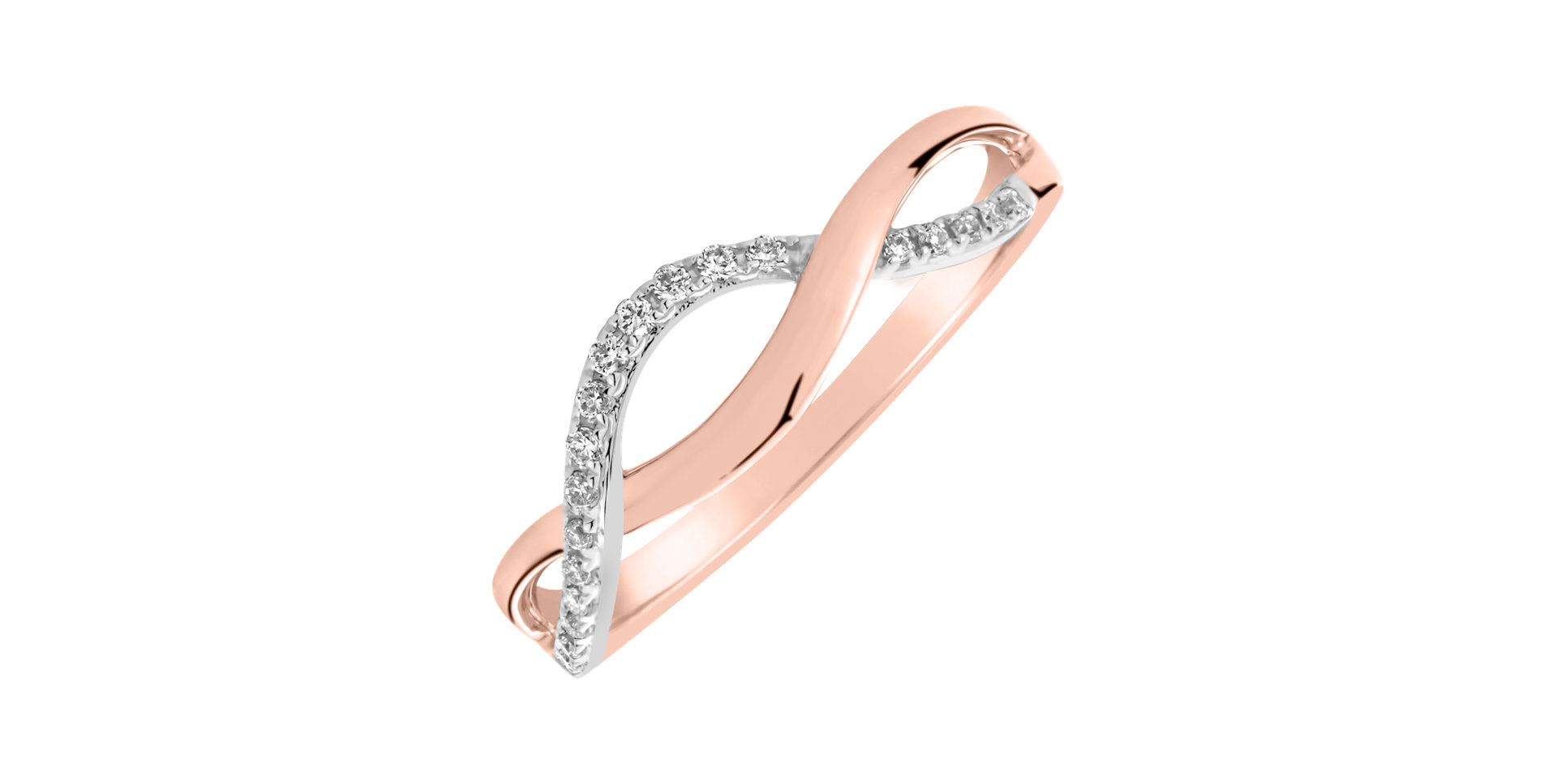 Prsteň s diamantmi Lucid Elegance