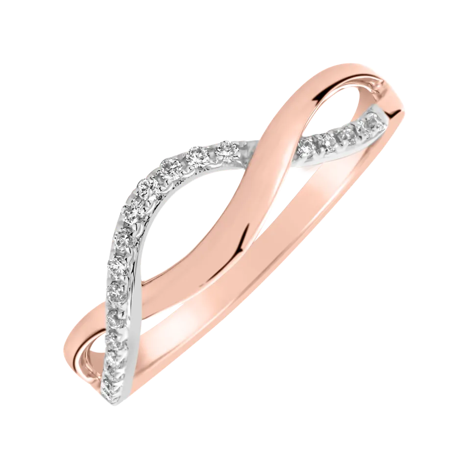Prsteň s diamantmi Lucid Elegance