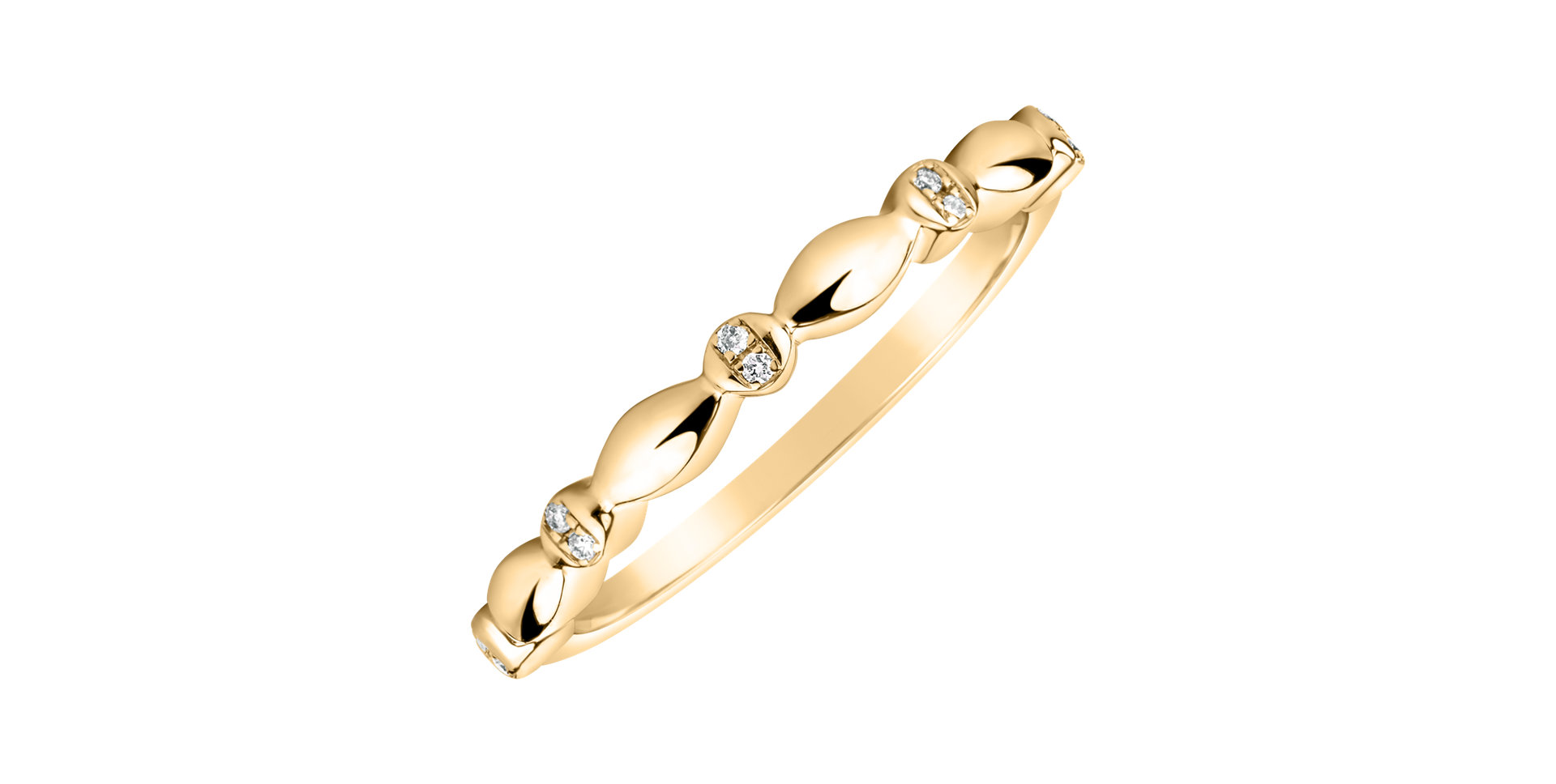 Prsteň s diamantmi Simplicity