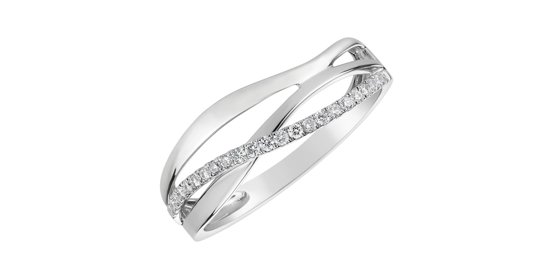 Prsteň s diamantmi Sparkling Ray