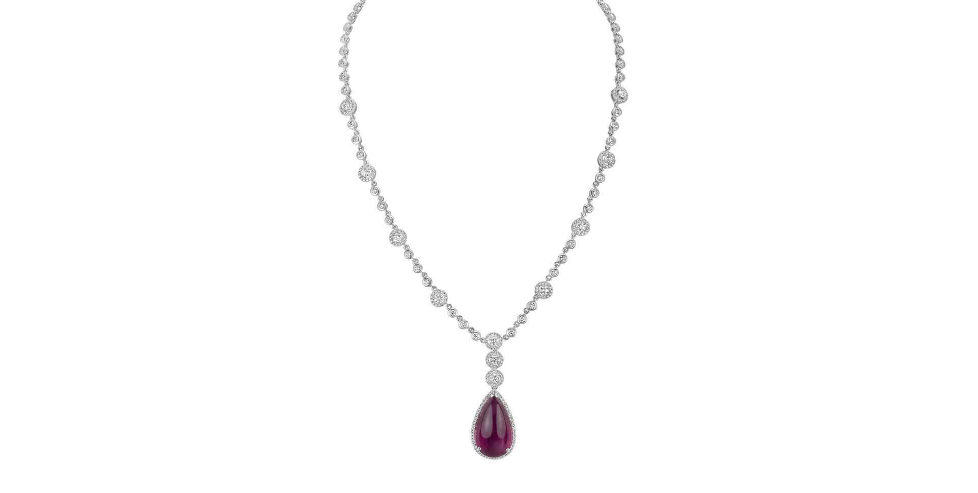 Náhrdelník s turmalínom a diamantmi Royal Tear