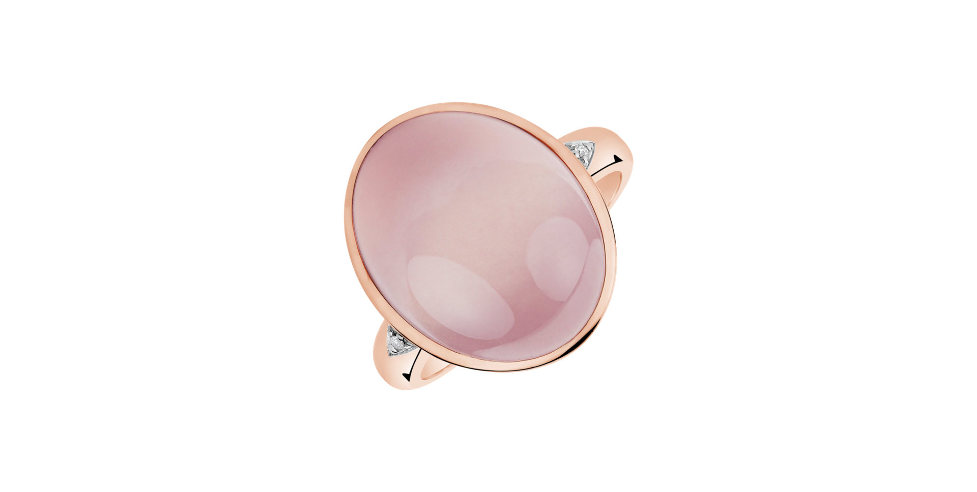 Prsteň s ruženínom a diamantmi Witching Princess