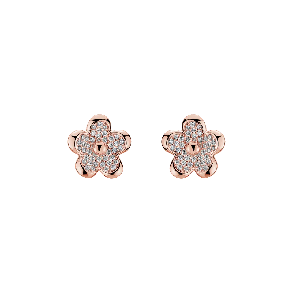 Náušnice s diamantmi Bloom Delight