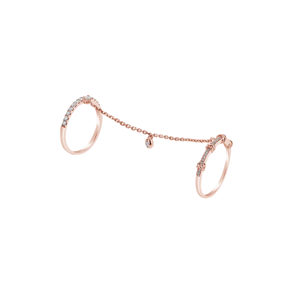Prsteň s diamantmi Entwined Rings