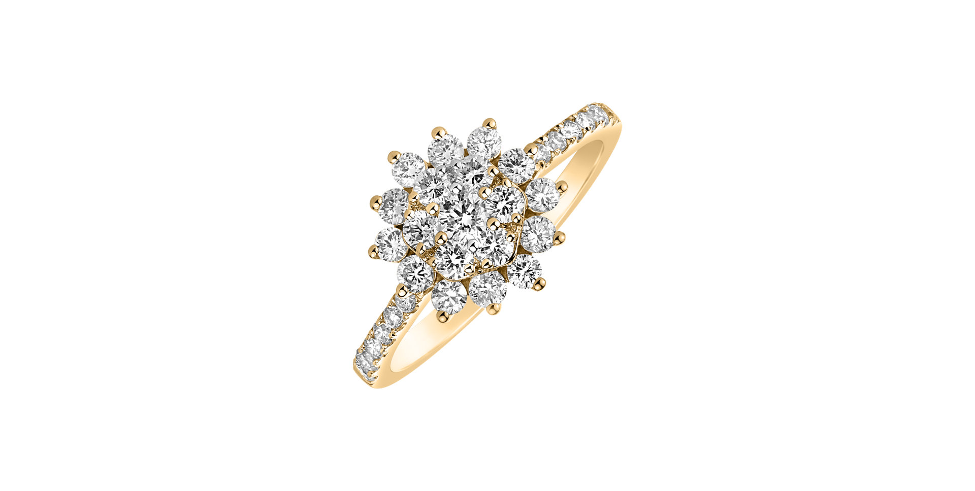 Prsteň s diamantmi Celestial Spark