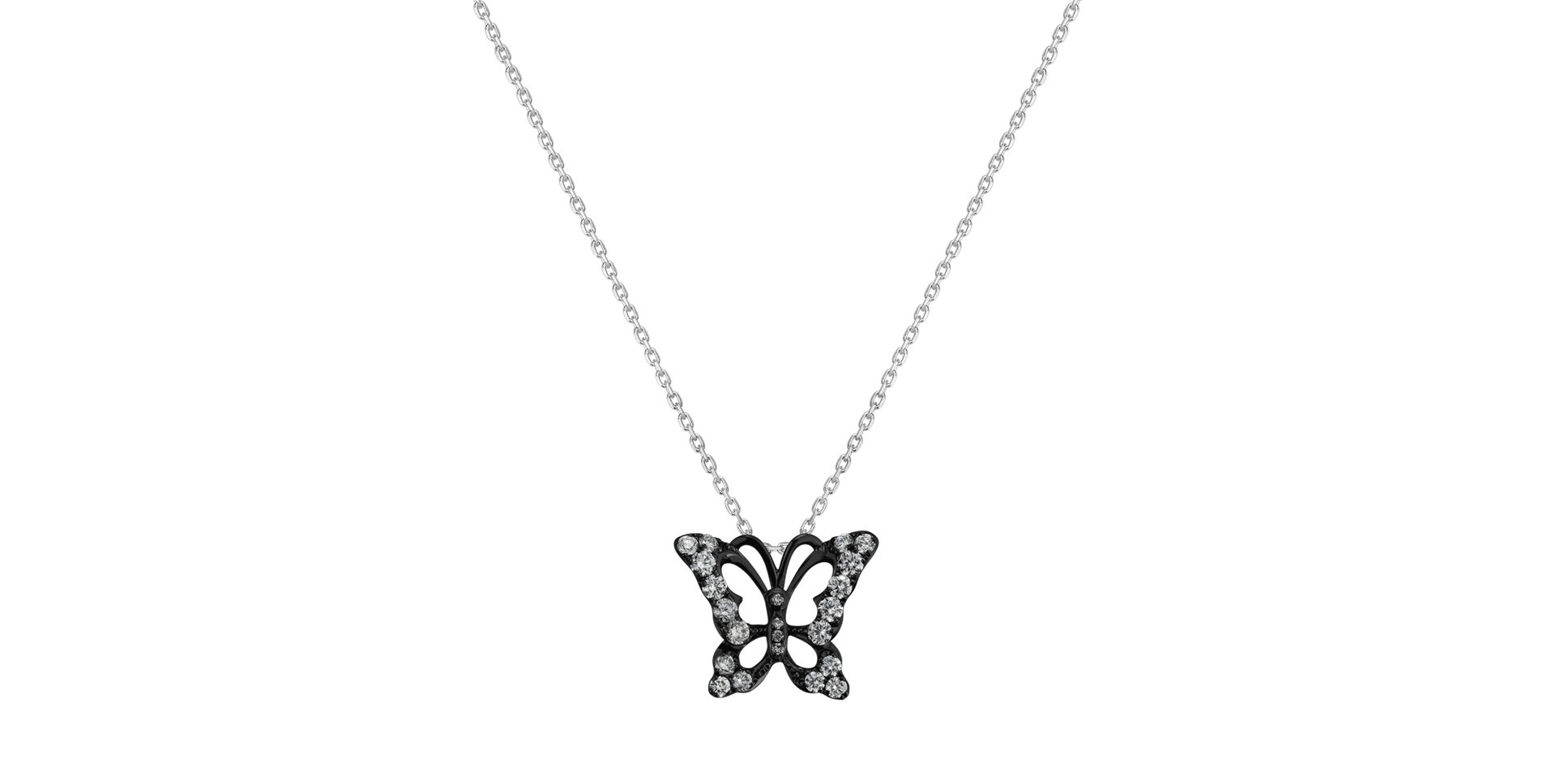 Přívěsok s diamantmi Butterfly Gem