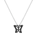 Přívěsok s čiernymi diamantmi Butterfly Gem2