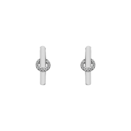 Náušnice s diamantmi Moonlight Streamer