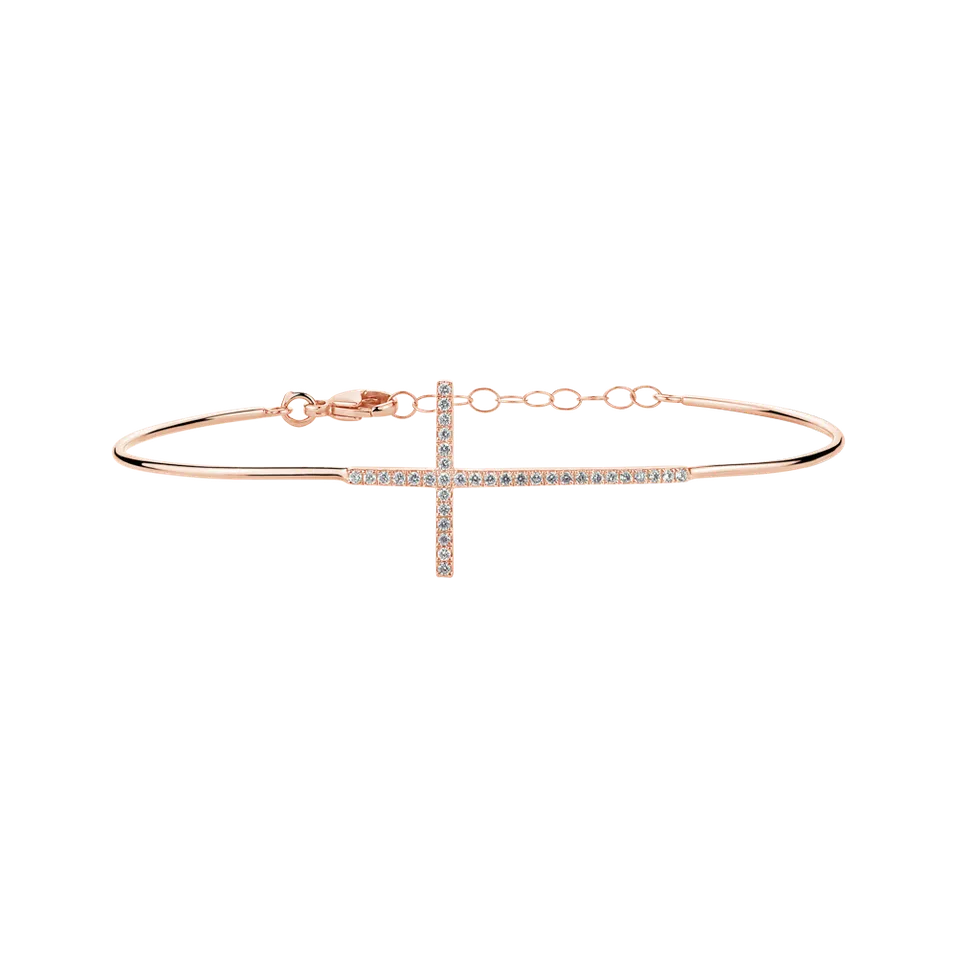 Náramok s diamantmi Tiny Cross
