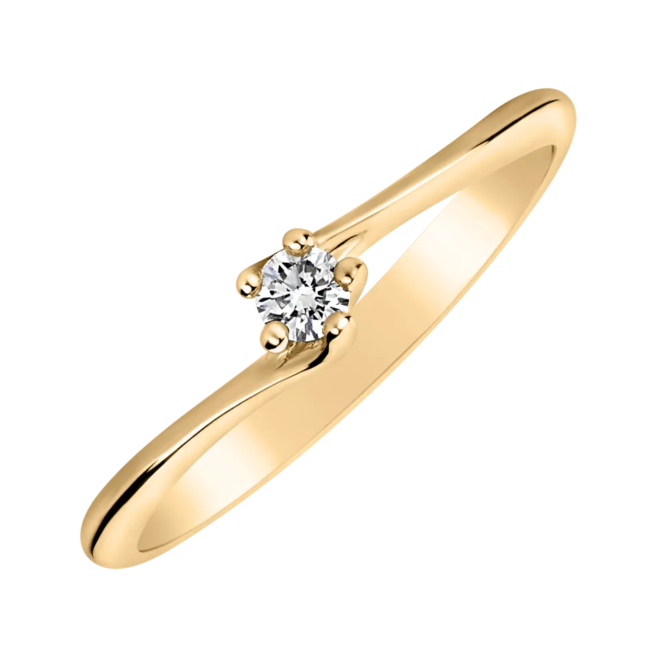 Prsteň s diamantom Vivid Love