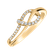 Prsteň s diamantmi Elegant Knot2