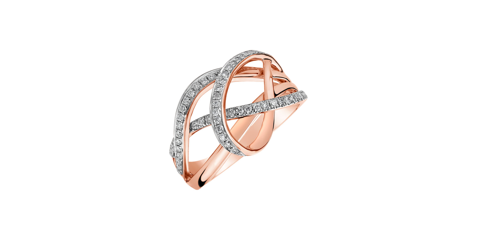 Prsteň s diamantmi Sunny Lines