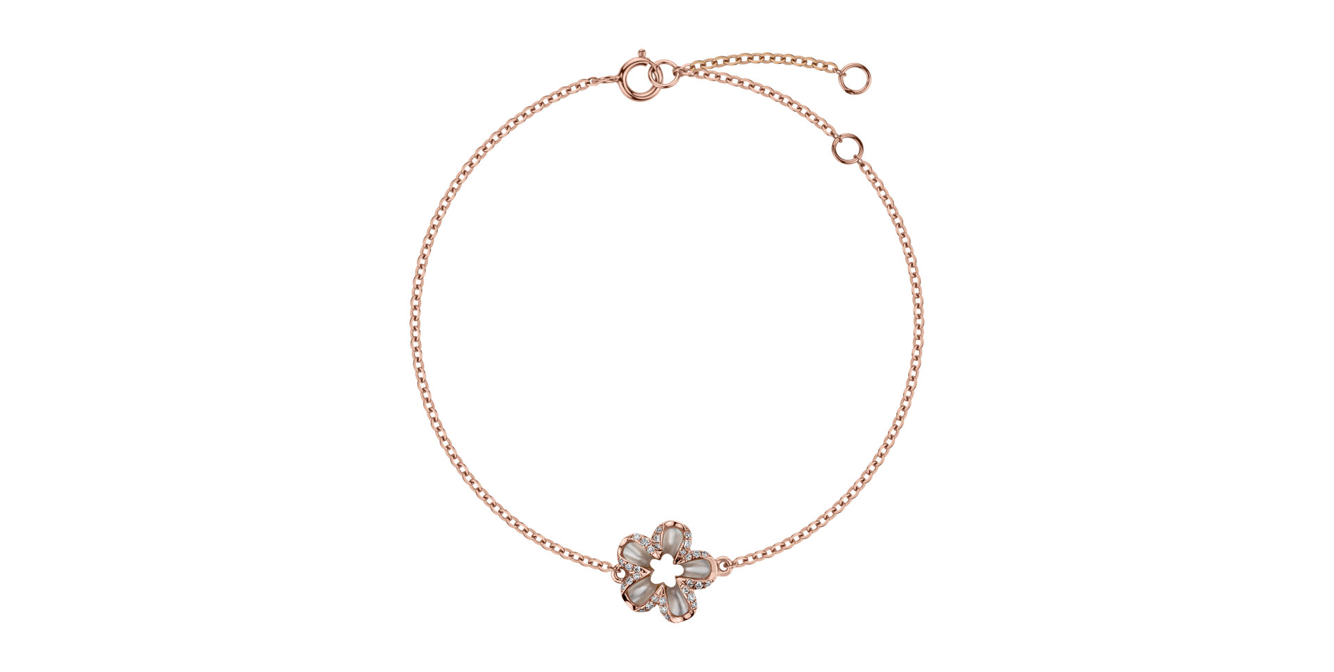 Náramok s diamantmi a perleťou Cupid Daisy