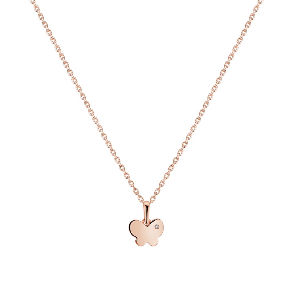 Dětský Přívěsok s diamantom Daydream Butterfly