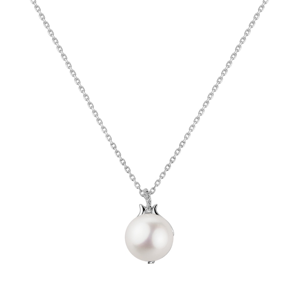 Přívěsok s perlou a diamantmi Afrodithe Tear