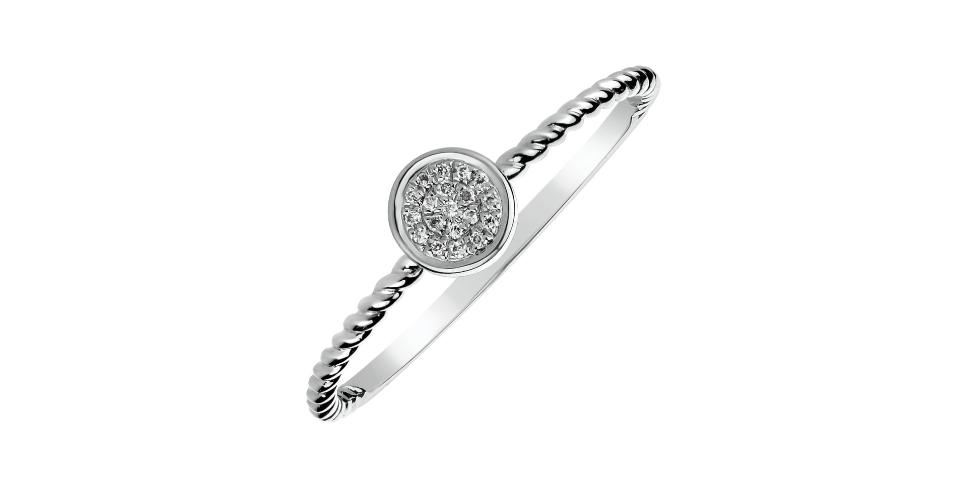 Prsteň s diamantmi Endless Circle