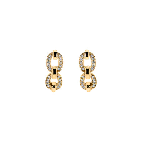 Náušnice s diamantmi Moonlight Pleasure
