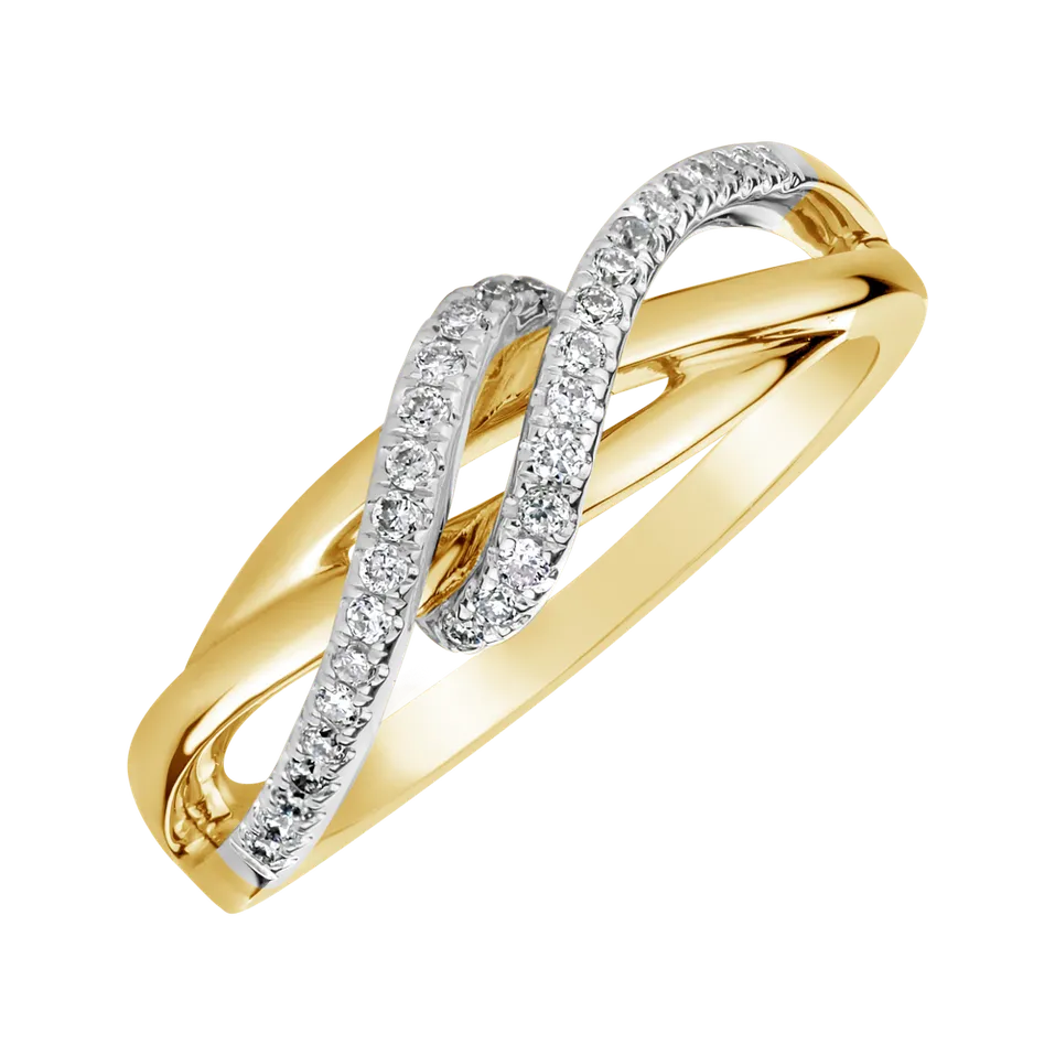 Prsteň s diamantmi Vivid Elegance