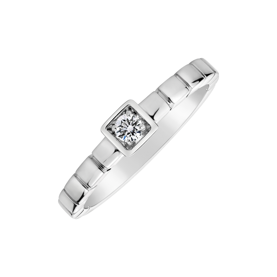 Prsteň s diamantom Beloved Geometry