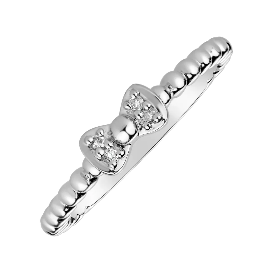 Prsteň s diamantmi Fairytale Ribbon