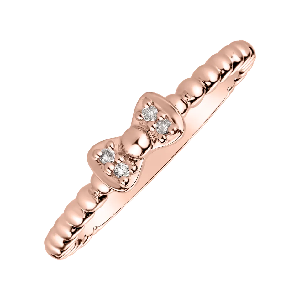 Prsteň s diamantmi Fairytale Ribbon