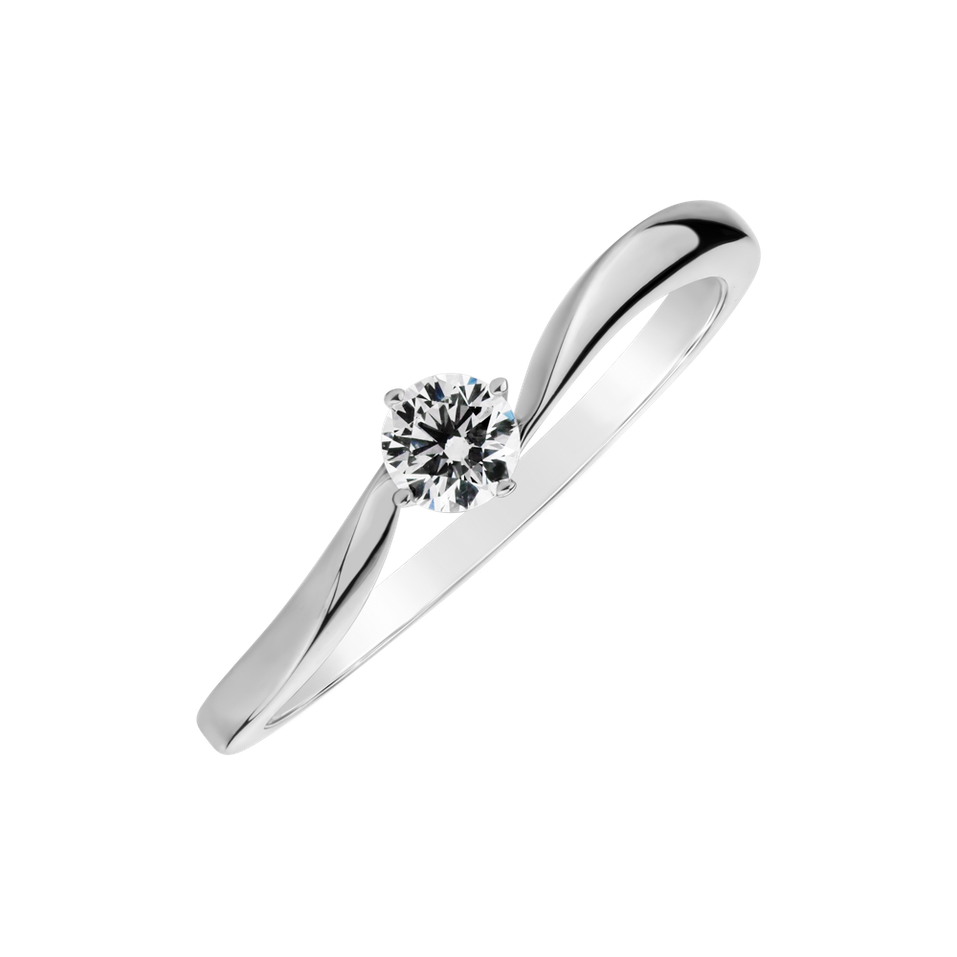 Prsteň s diamantom Love Rhytm