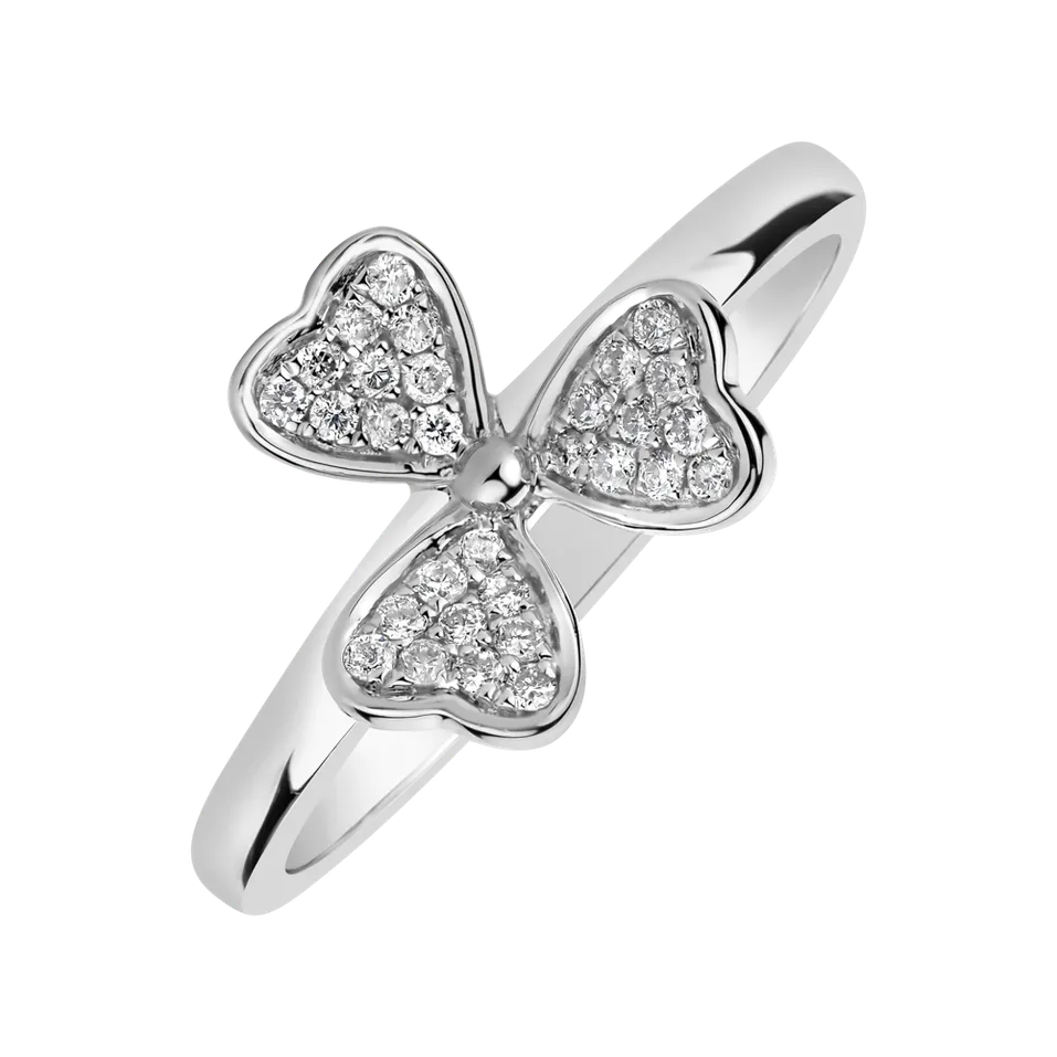 Prsteň s diamantmi Triple Pleasure