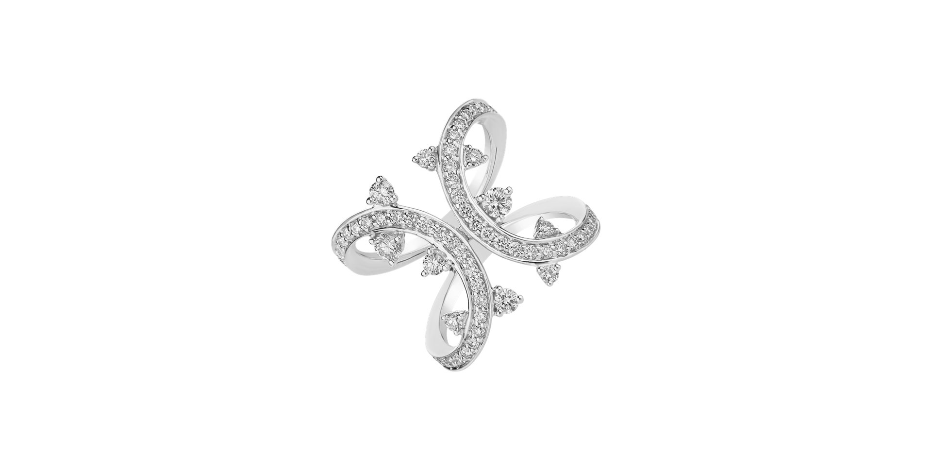 Prsteň s diamantmi Goddess Treasure