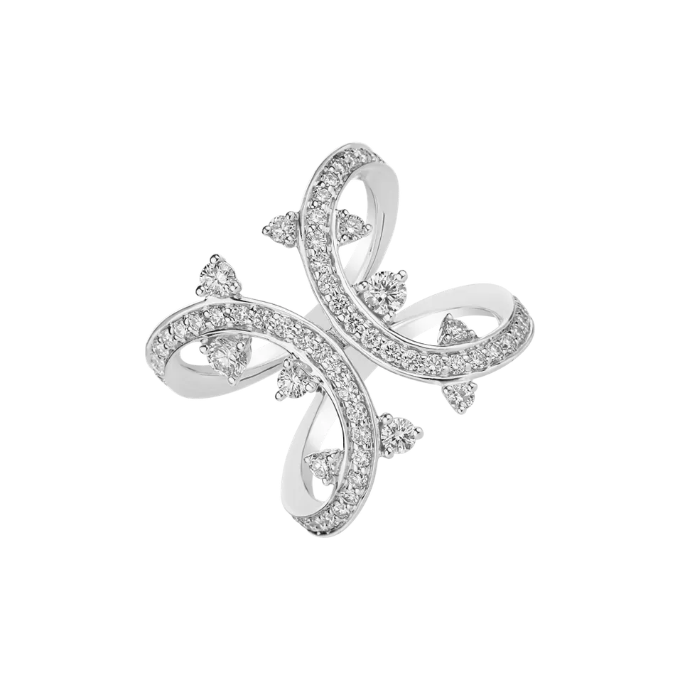 Prsteň s diamantmi Goddess Treasure