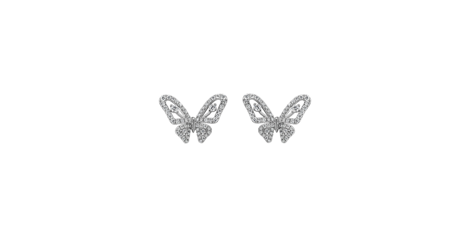 Náušnice s diamantmi Trendy Wings