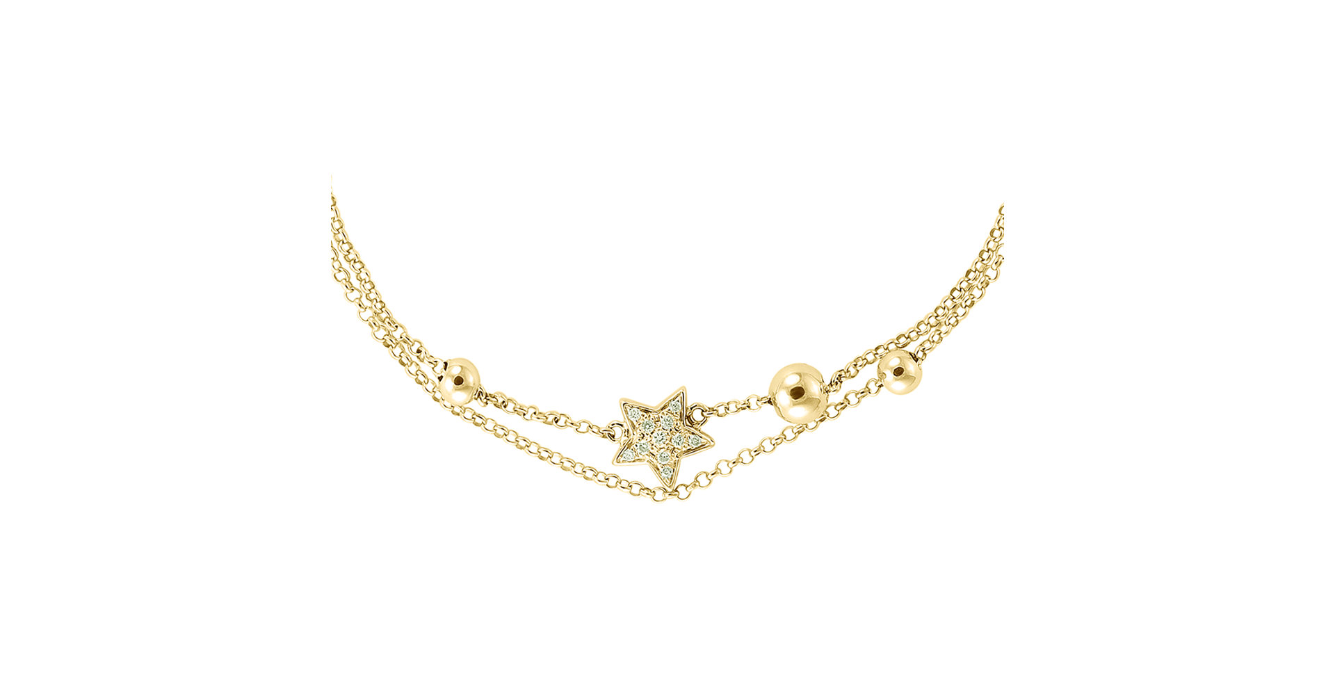 Náramok s diamantmi Starshine Message