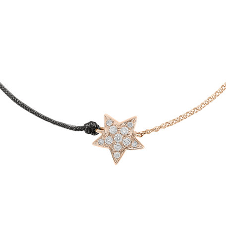 Diamantový náramok so šnúrkou Be a Star