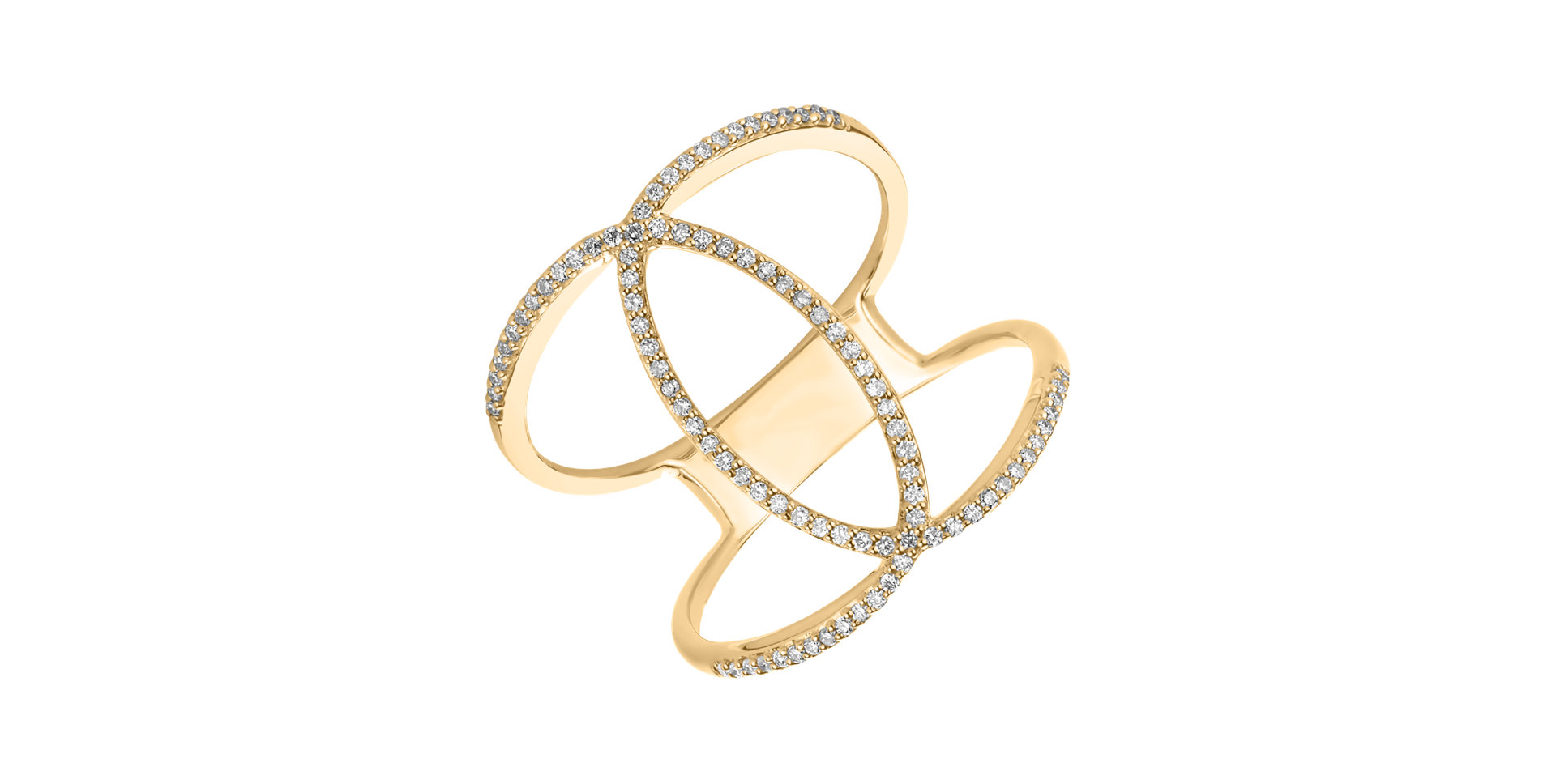 Prsteň s diamantmi Diamond Galaxy