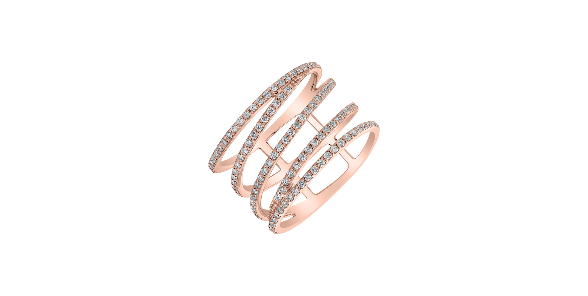 Prsteň s diamantmi Moonlight Lure