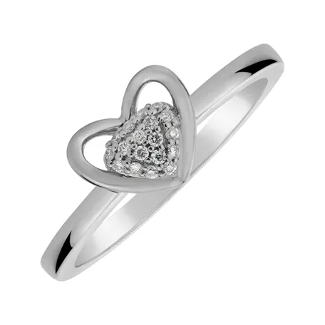Prsteň s diamantmi Tender Heart
