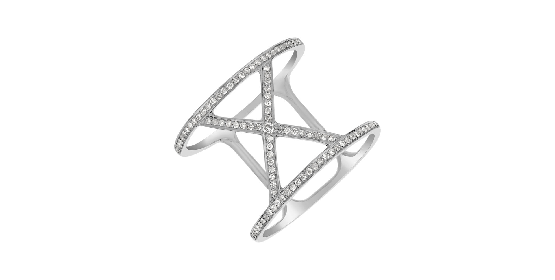 Prsteň s diamantmi Silent Hymn