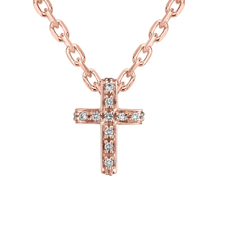Prívesok s diamantmi Luxury Cross