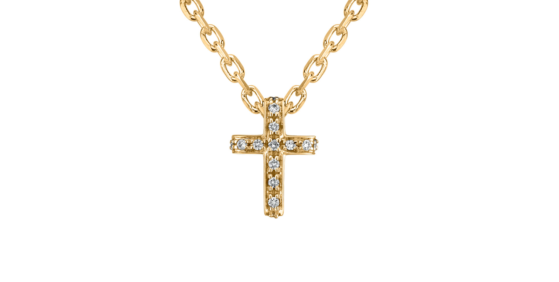 Prívesok s diamantmi Luxury Cross