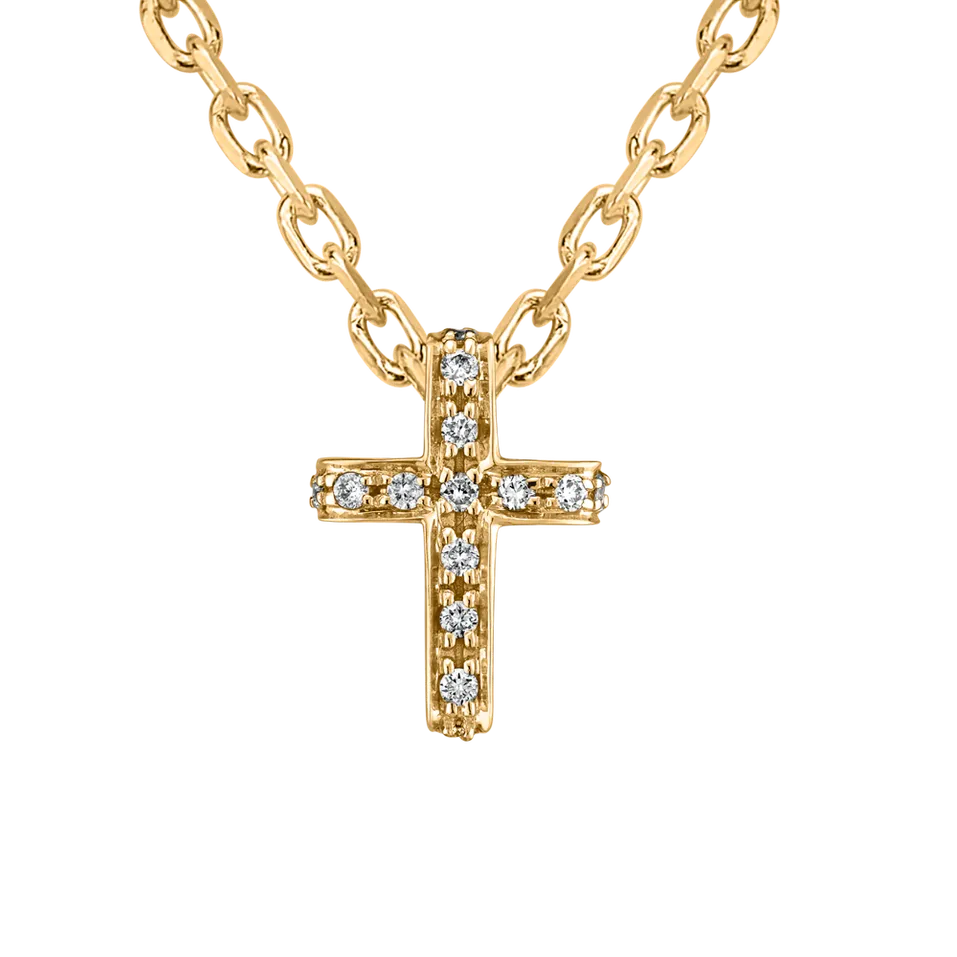 Prívesok s diamantmi Luxury Cross