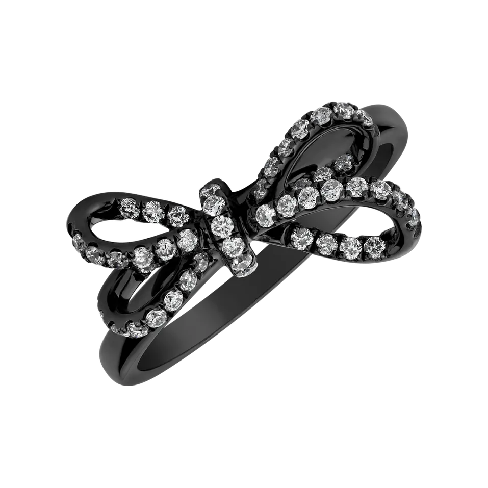 Prsteň s diamantmi Galaxy Ribbon